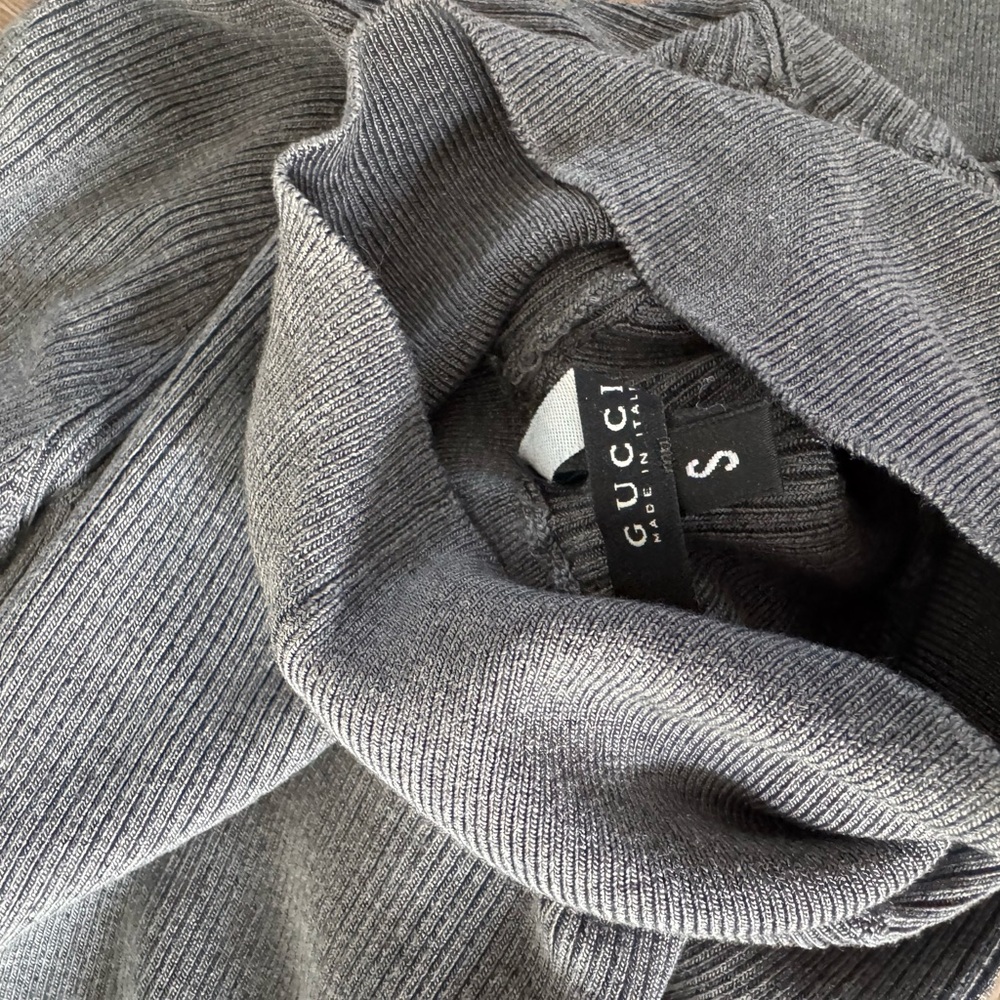 Gucci Gray Cowl Neck Sweater
